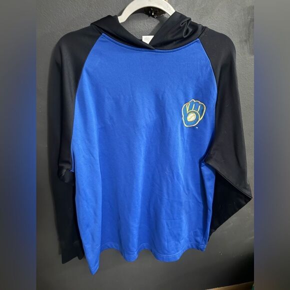 Milwaukee Brewers MLB BDA Miller Light Men's Pullover Hoodie Embroidered Logo XL - Picture 3 of 7